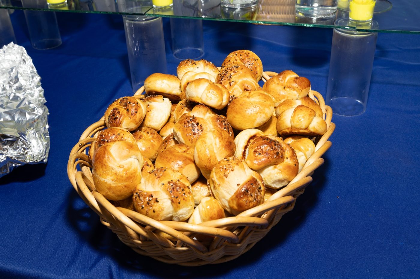 A basket of fresh rolls