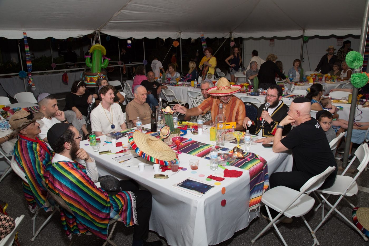The community Purim party at Chabad of Venice